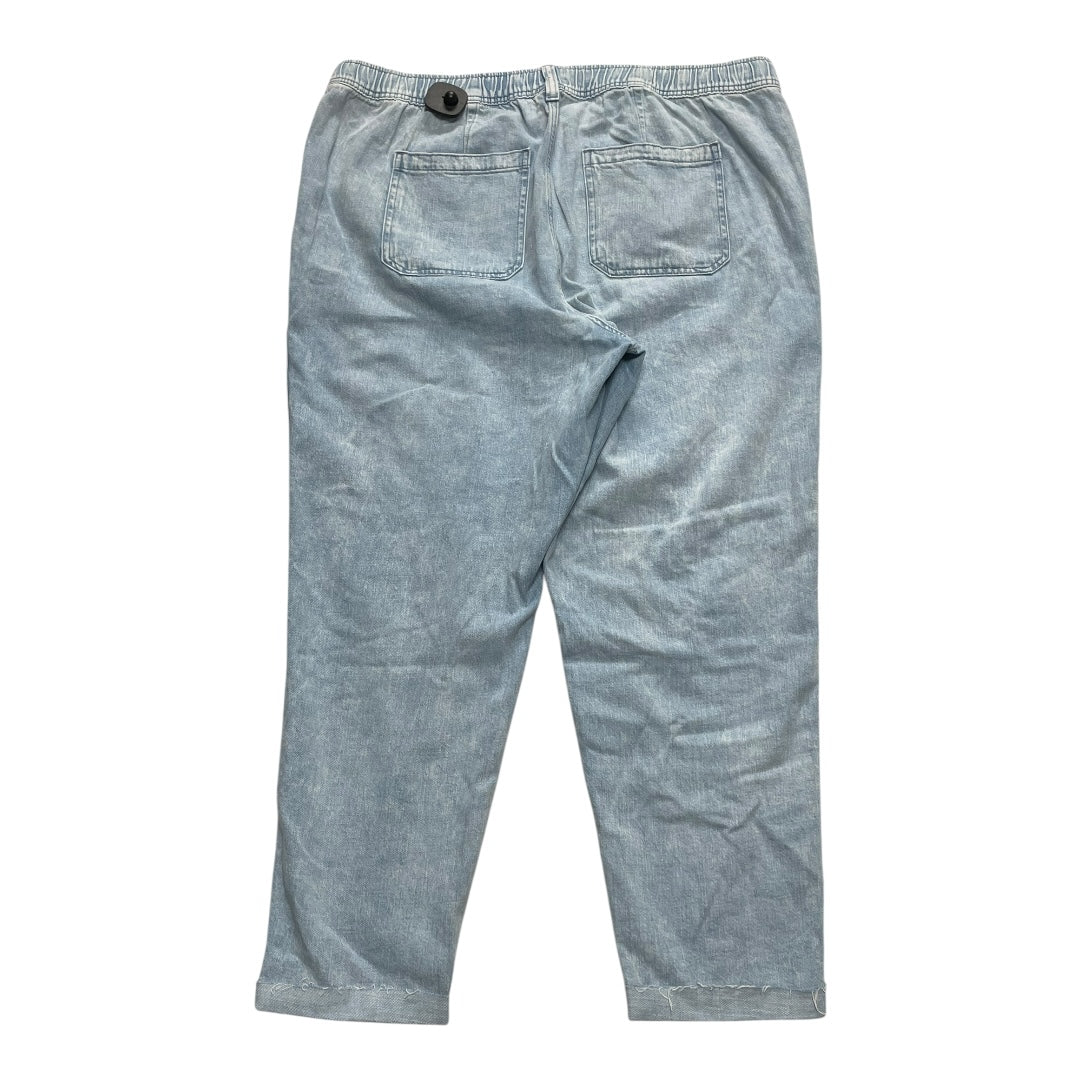 Jeans Wide Leg By Gap In Blue Denim, Size:Xxl