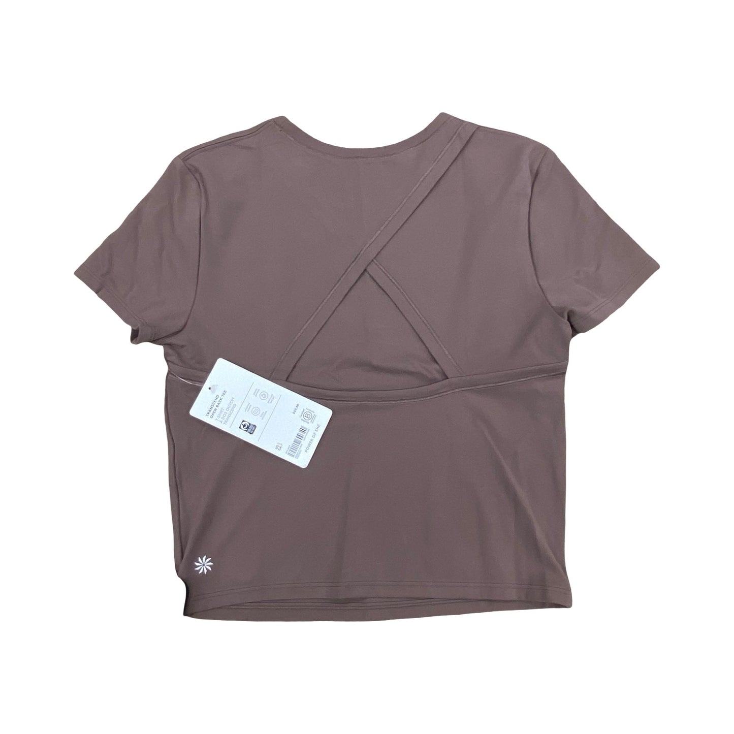 Athletic Top Ss By Athleta In Brown, Size:S