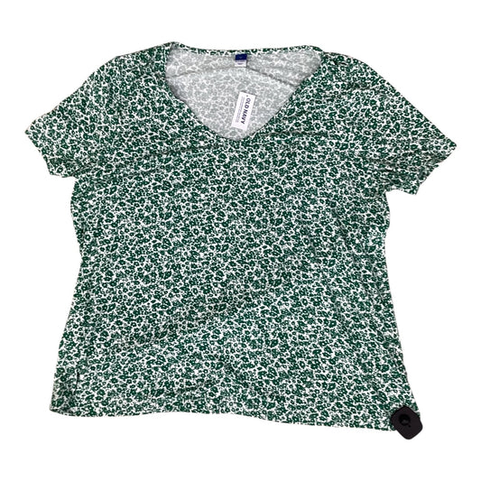 Top Ss By Old Navy In Green & White, Size:Xl