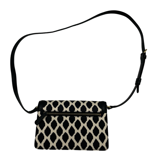 Crossbody By Vera Bradley In Black & Cream, Size:Medium