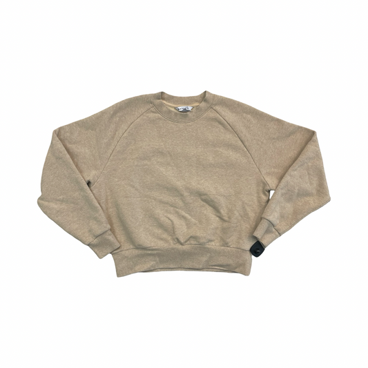 Athletic Sweatshirt Crewneck By Athleta In Cream, Size:S