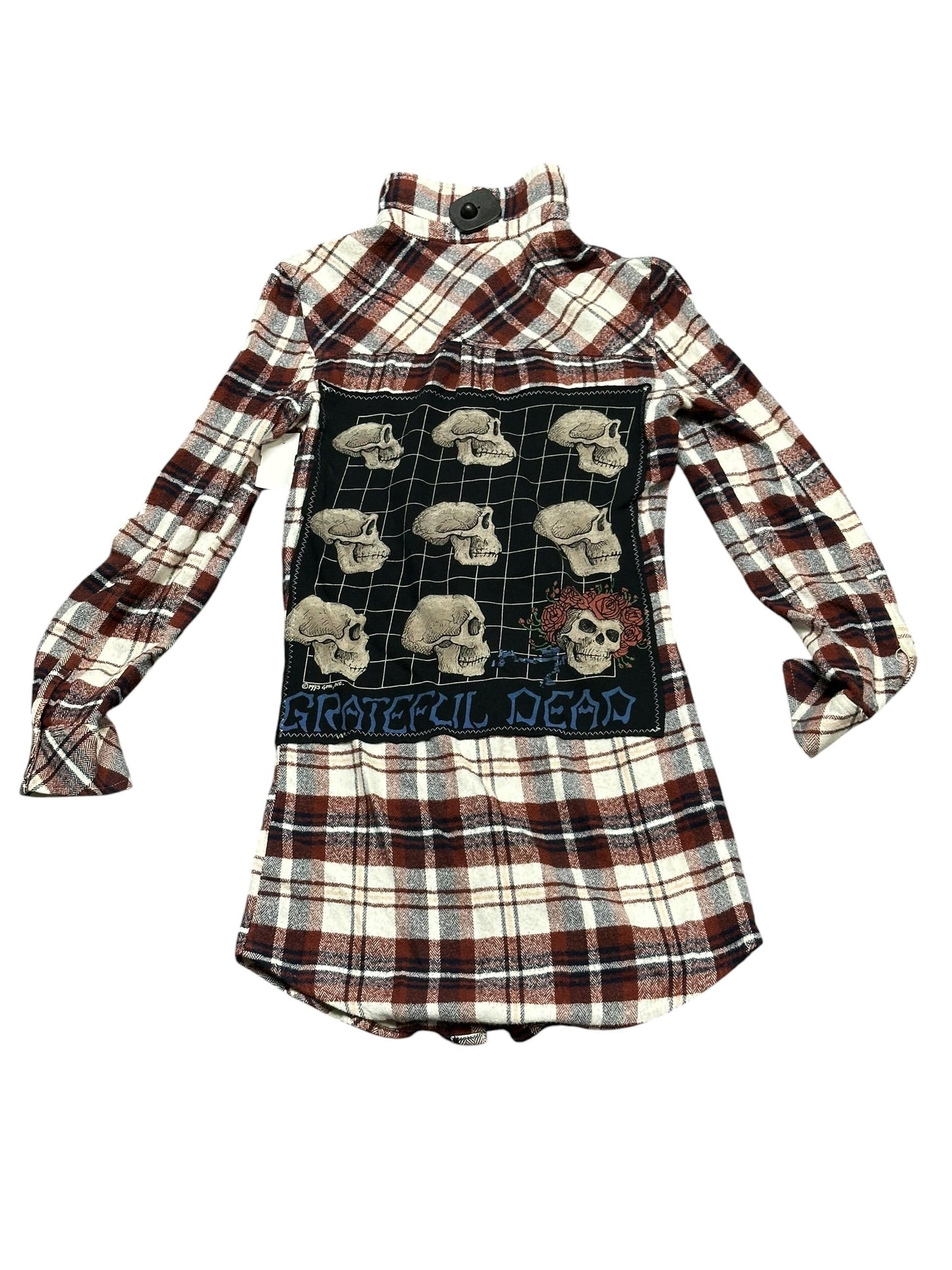 Top Ls By Clothes Mentor In Plaid Pattern, Size:S