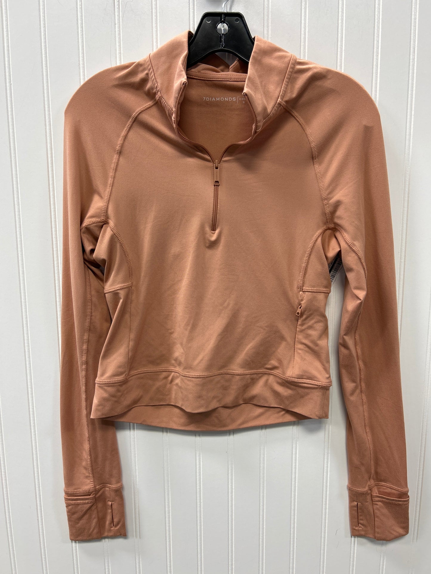 Athletic Top Ls Collar By Cmb In Orange, Size:S