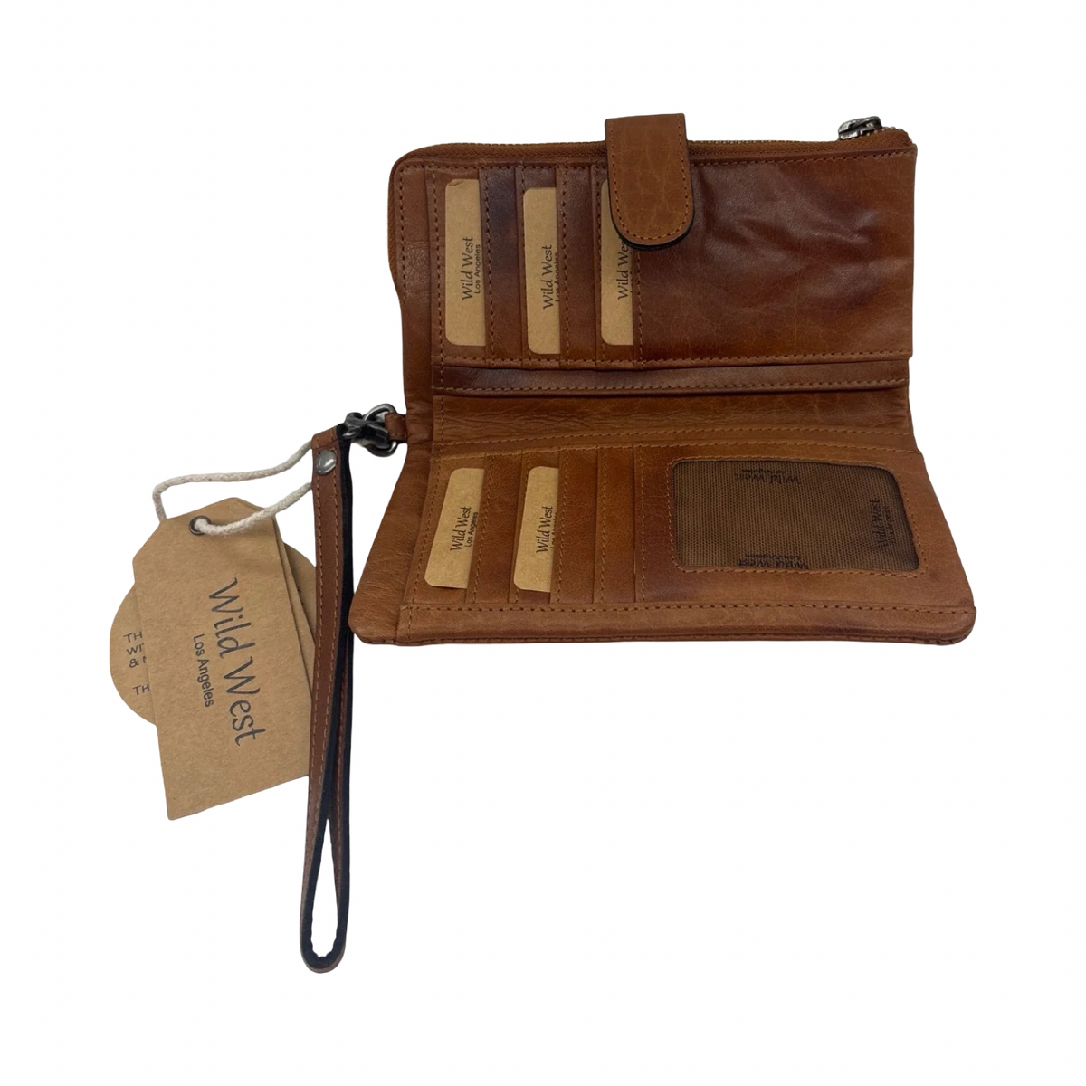 Wallet Leather By Cmc, Size: Medium