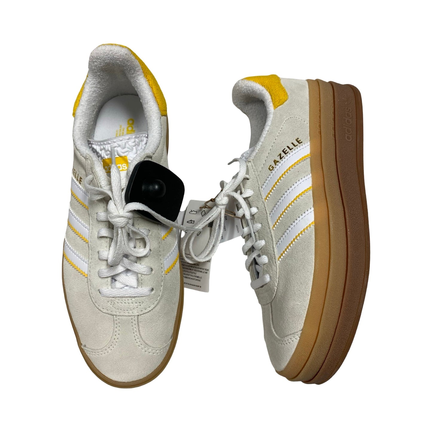 Shoes Sneakers Platform By Adidas In Tan & Yellow, Size:7