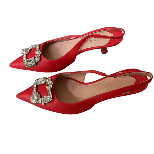 Shoes Designer By Kate Spade In Red, Size:8