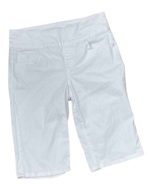 Shorts By Gloria Vanderbilt In White Denim, Size:6
