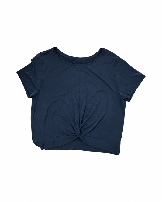 Athletic Top Ss By Zyia In Black, Size:1X