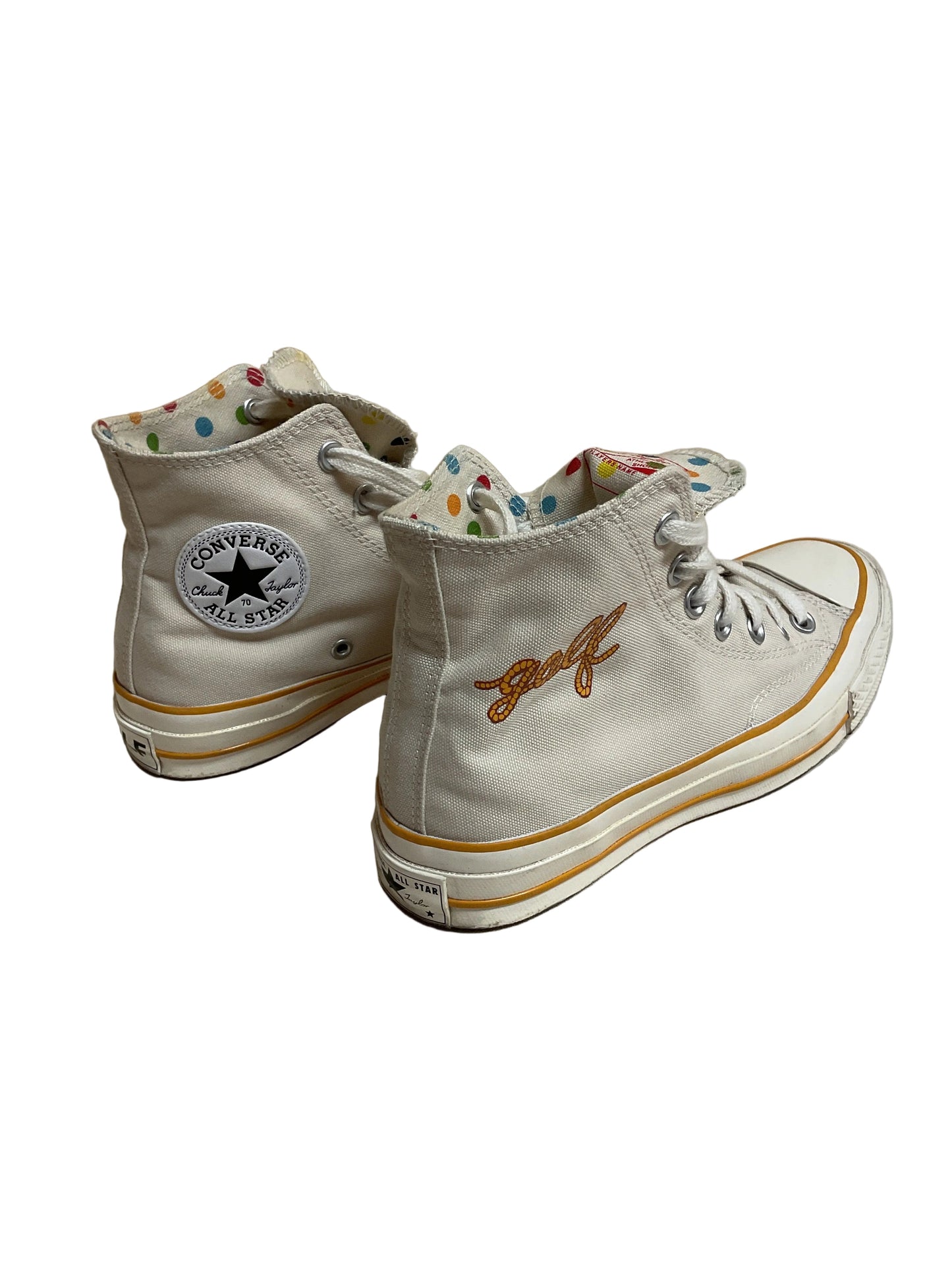 Shoes Sneakers By Converse In Tan & White, Size:7