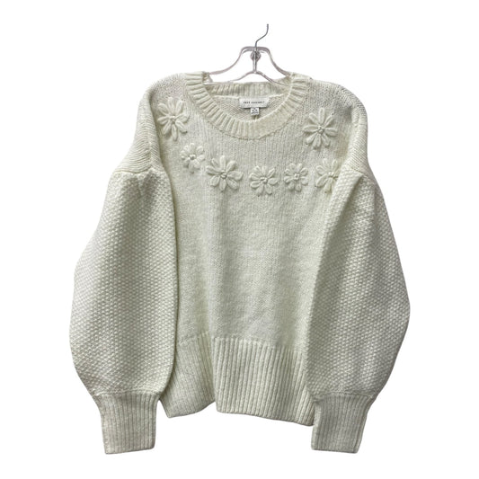 Sweater By Free Assembly In White, Size:Xl