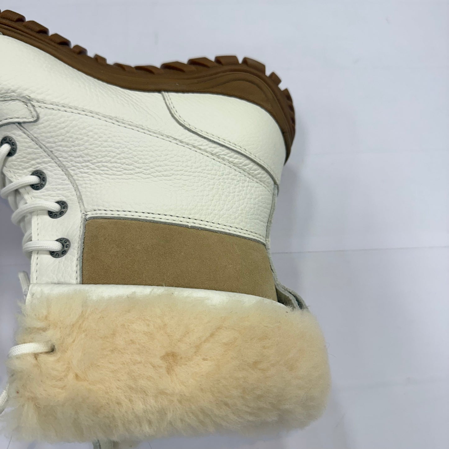 Boots Designer By Ugg In White, Size: 10