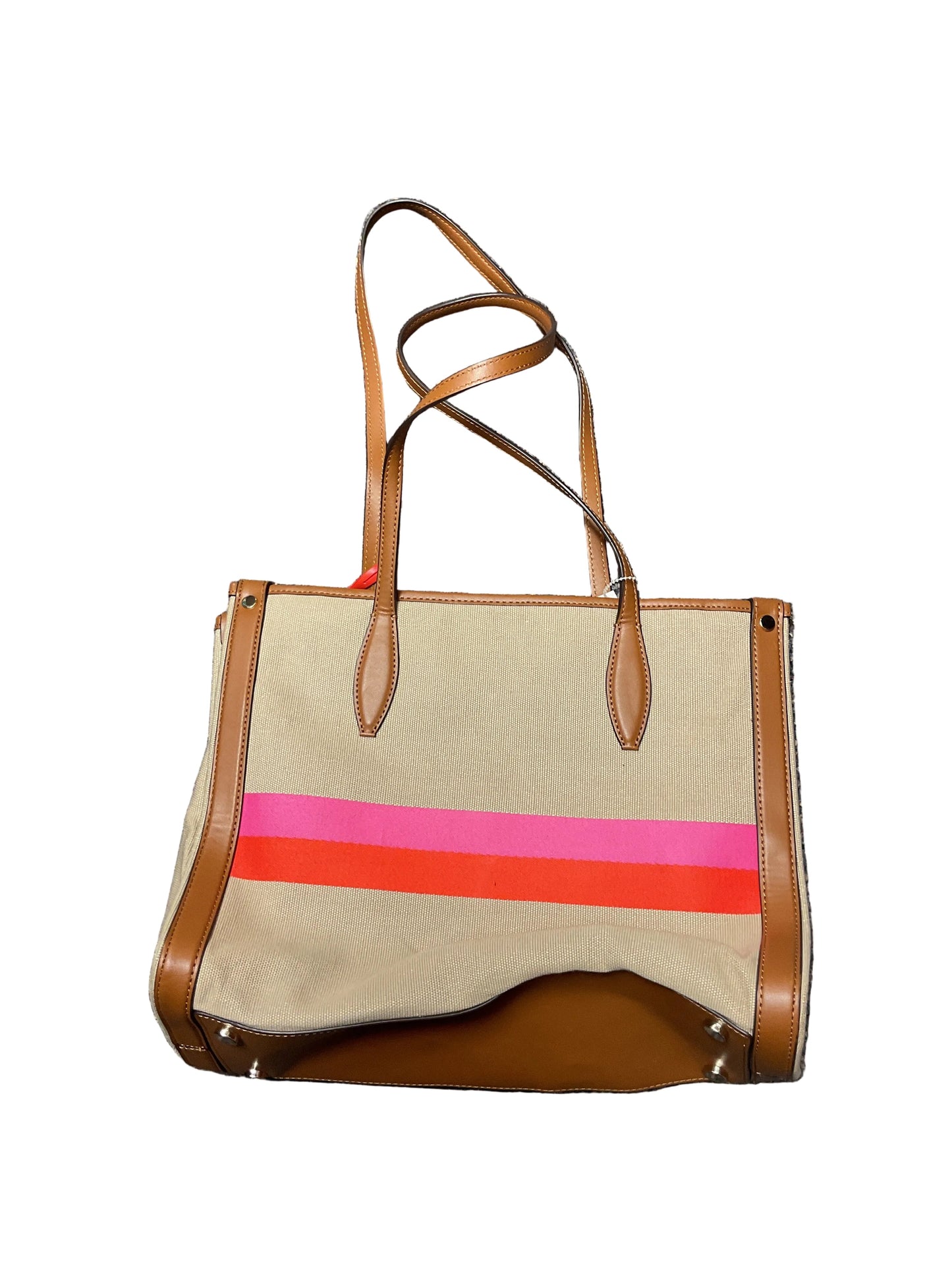 Handbag Designer By Kate Spade In Brown & Pink, Size:Medium