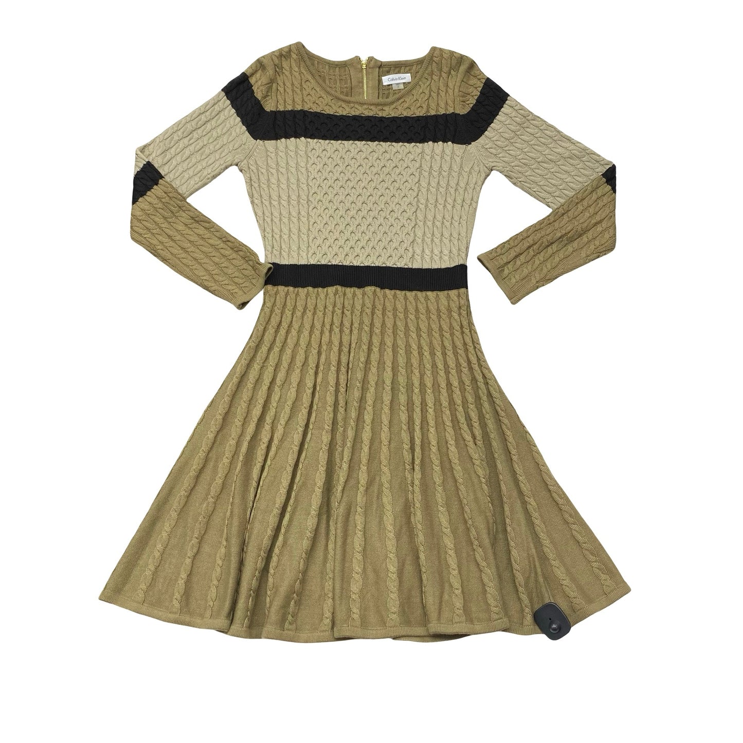Dress Casual Midi By Calvin Klein In Multi, Size:M