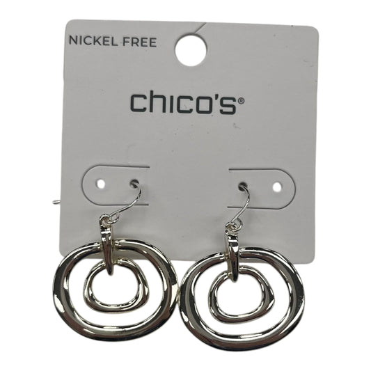 Earrings Dangle/Drop By Chicos In Silver