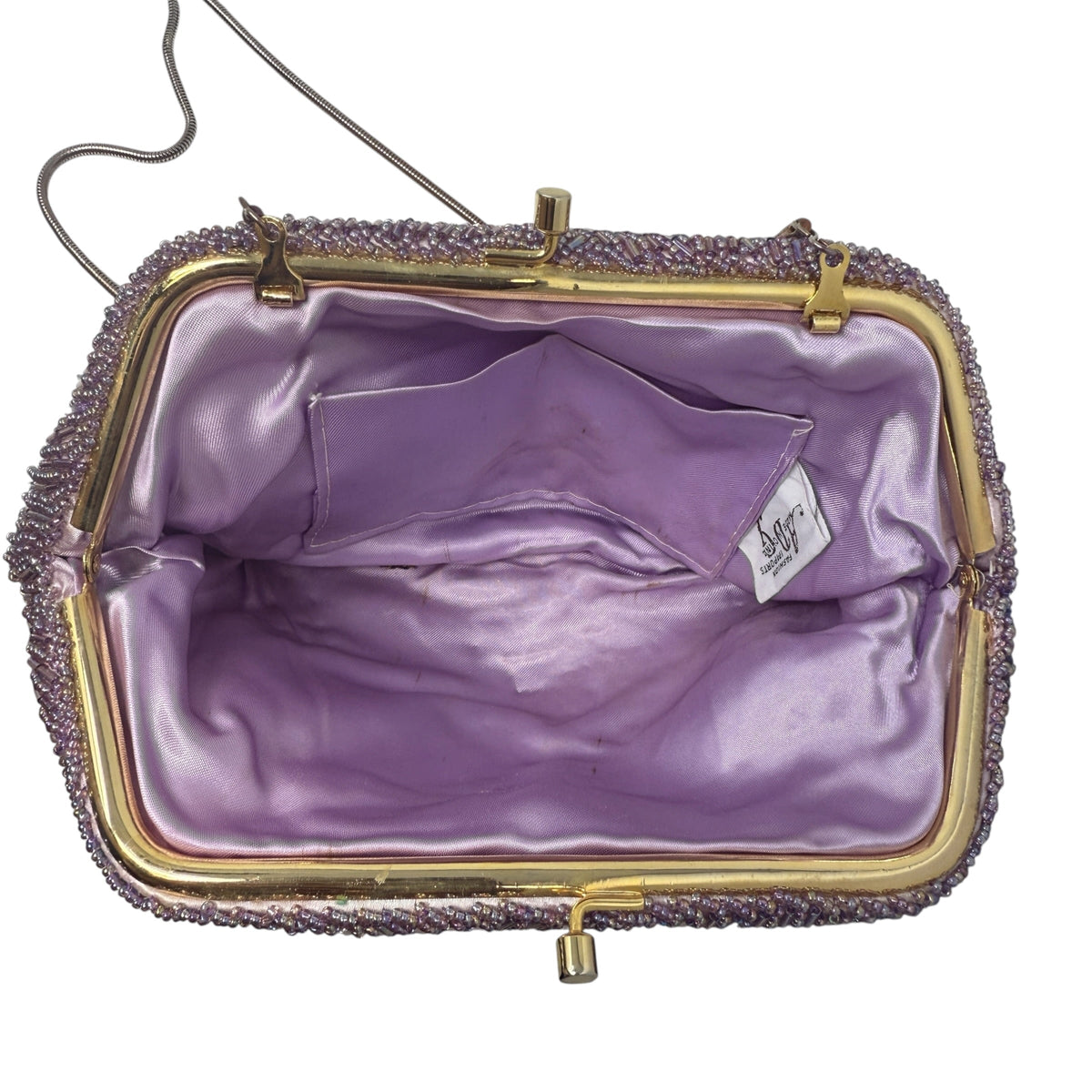 Beaded Evening Bag Clutch By ADG, Size: Medium