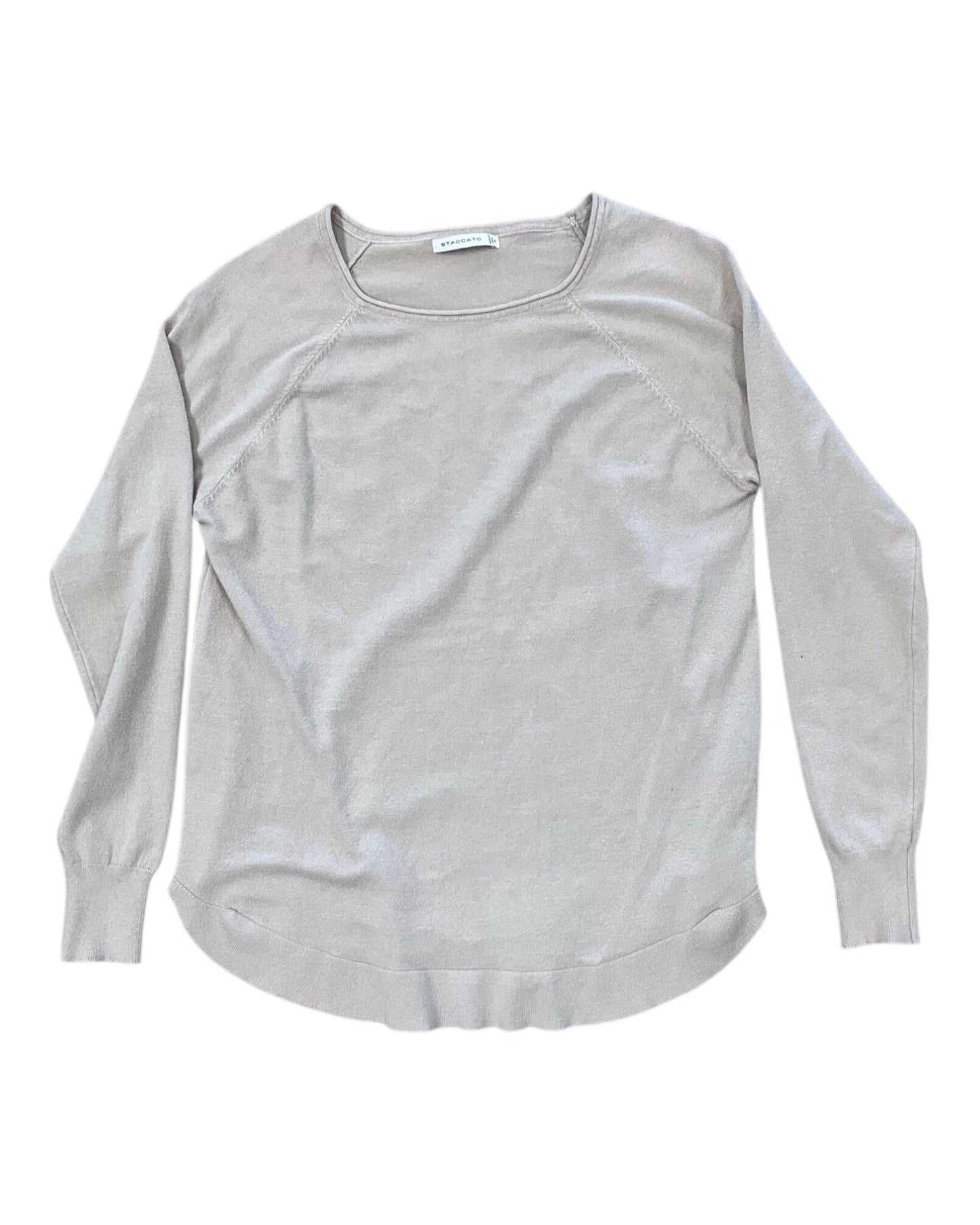 Top Ls By Staccato In Beige, Size:S
