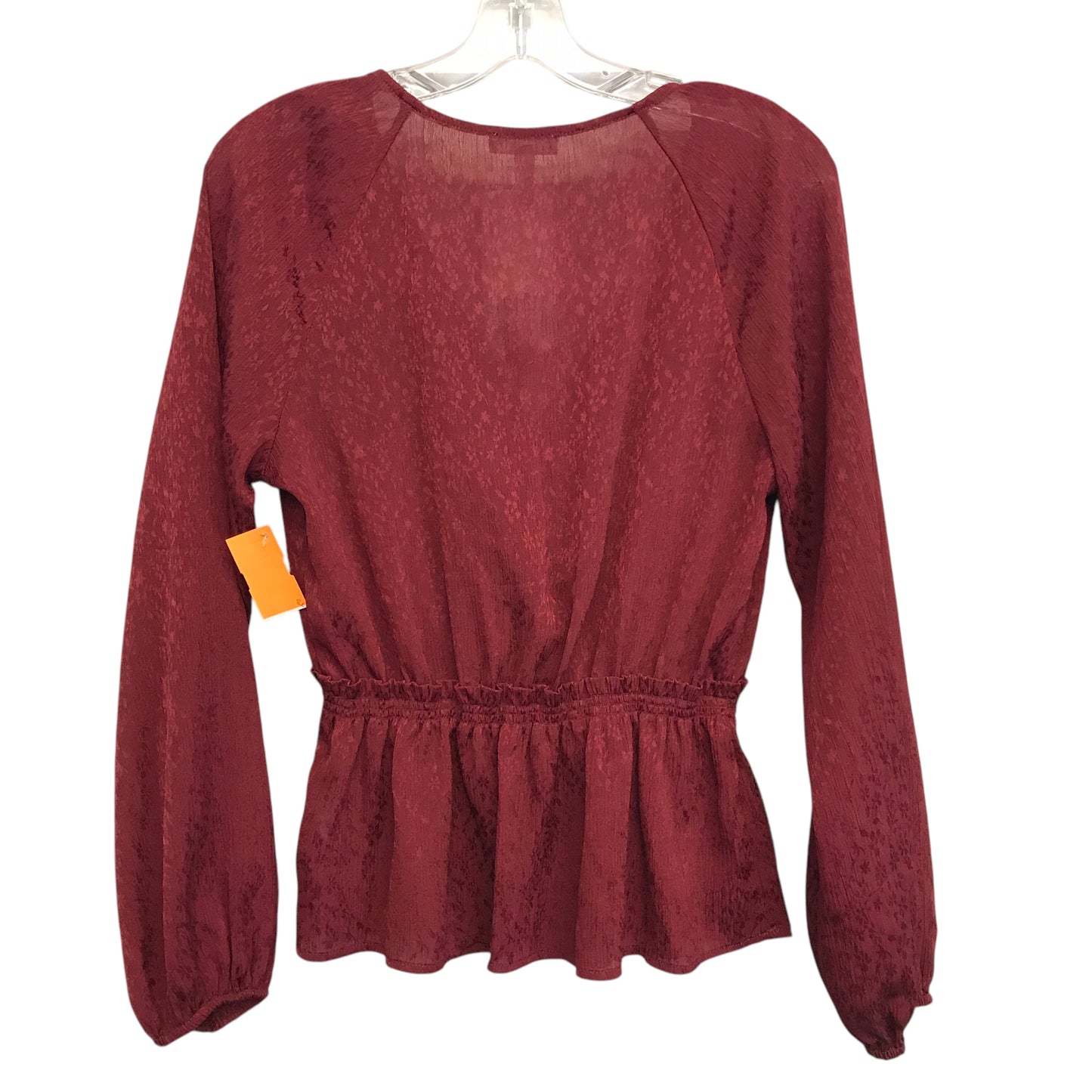 Top Ls By Leith In Maroon, Size:S