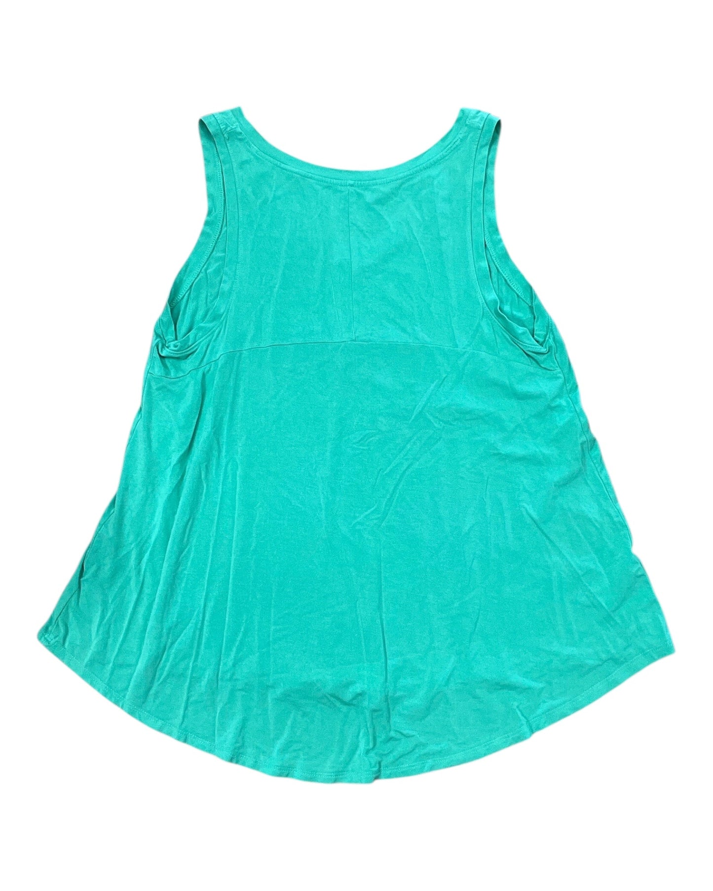 Top Sleeveless By Time And Tru In Green, Size:L