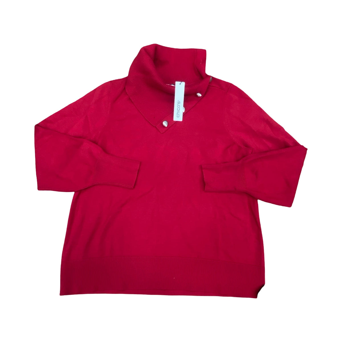 Sweater By Chicos In Red, Size:M