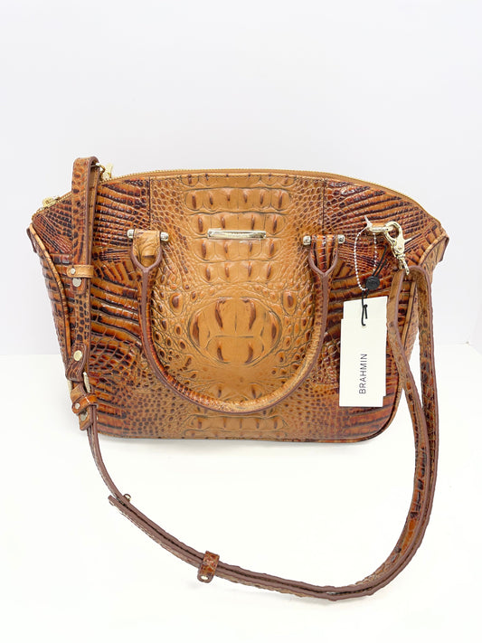 Handbag Designer By Brahmin In Brown, Size:Large