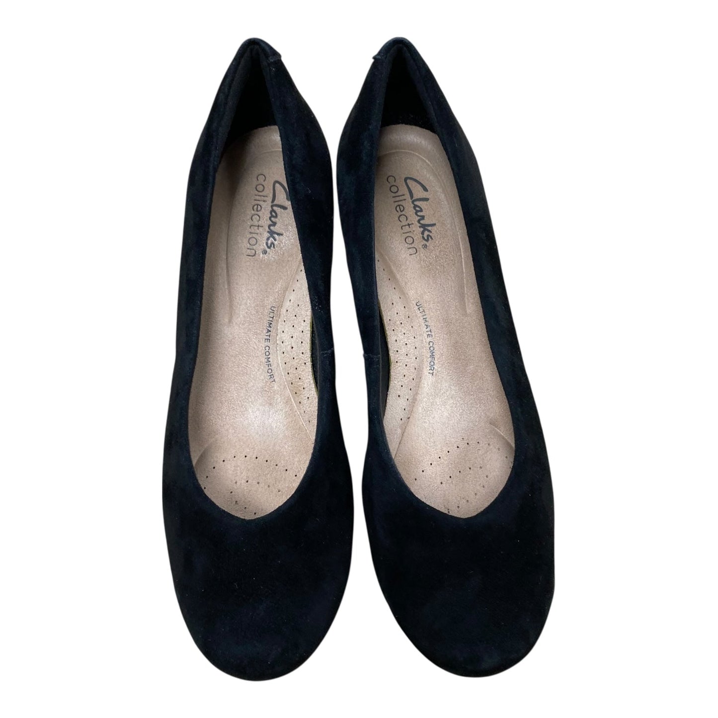 Shoes Heels Wedge By Clarks In Black, Size:7