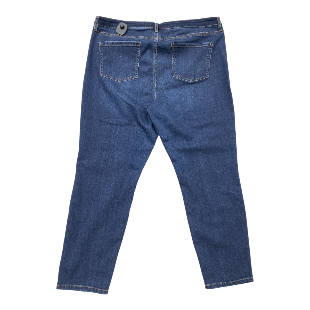 Jeans Skinny By Buffalo David Bitton In Blue Denim, Size:18