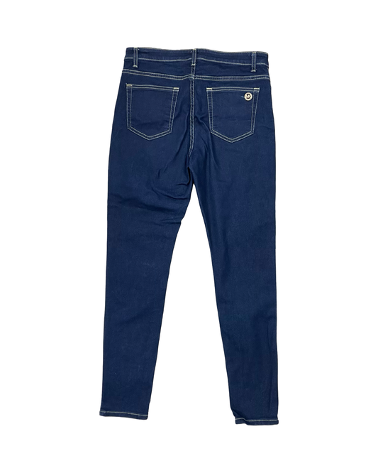 Jeans Skinny By Michael By Michael Kors In Blue Denim, Size:8