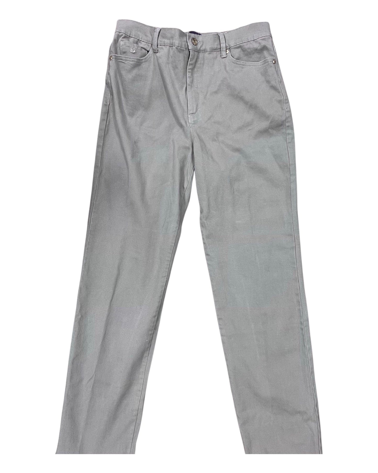 Jeans Straight By Gloria Vanderbilt In Tan, Size:12L
