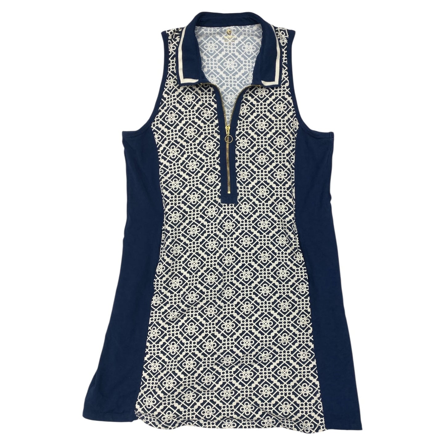 Dress Casual Midi By Spartina In Blue & White, Size:Xl