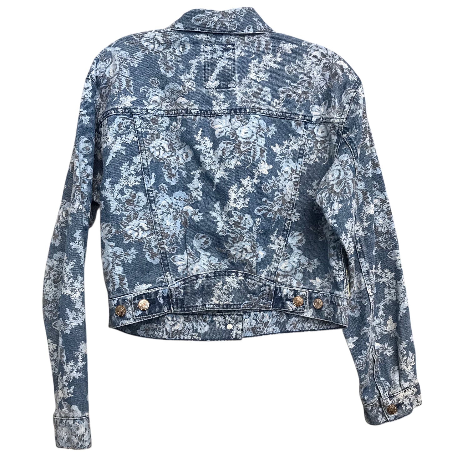 Jacket Denim By Gap In Floral Print, Size:Xs