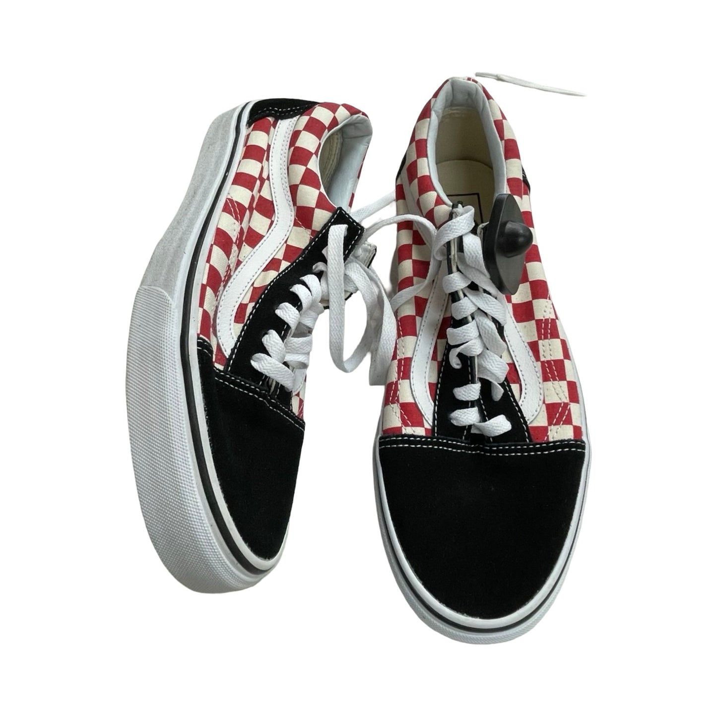 Shoes Athletic By Vans In Red & White, Size:11