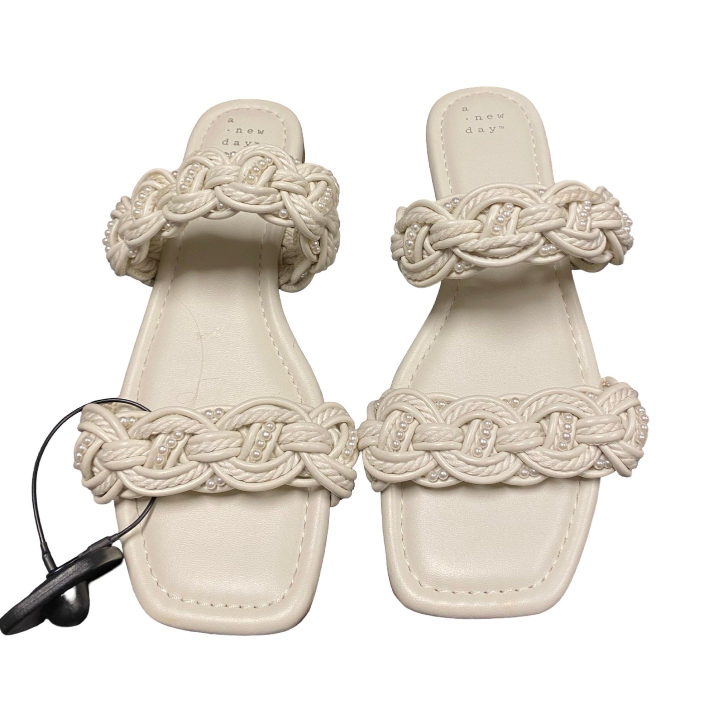 Sandals Flats By A New Day In Ivory, Size:8
