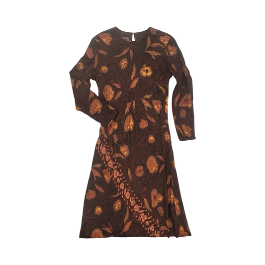 Dress Party Long By Kay Unger In Brown, Size:14