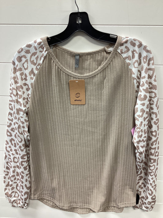 Top Ls By Clothes Mentor In Cream & Tan, Size:S