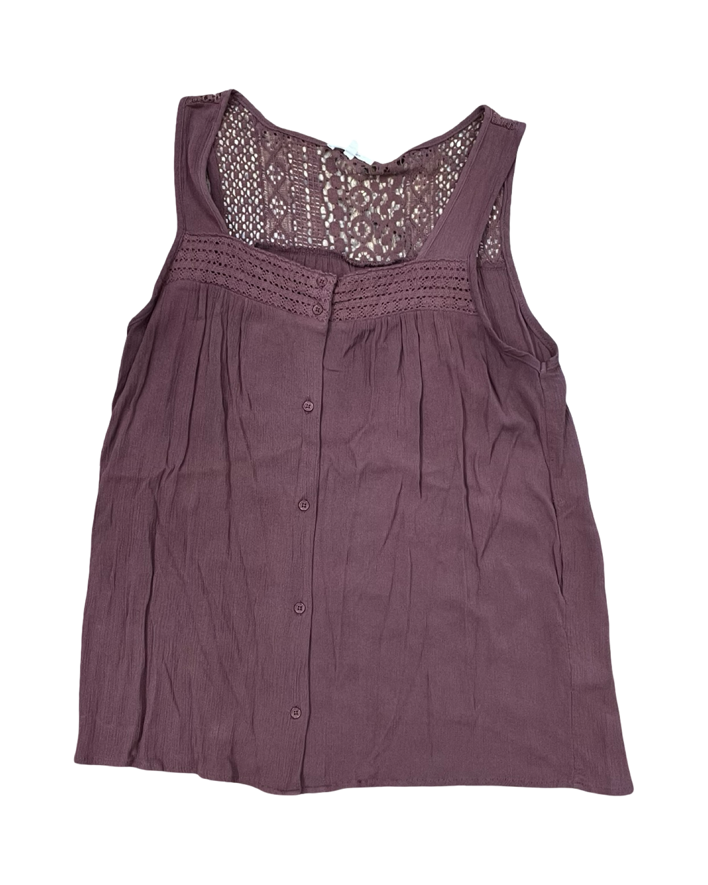 Blouse Sleeveless By Maurices In Brown, Size:L