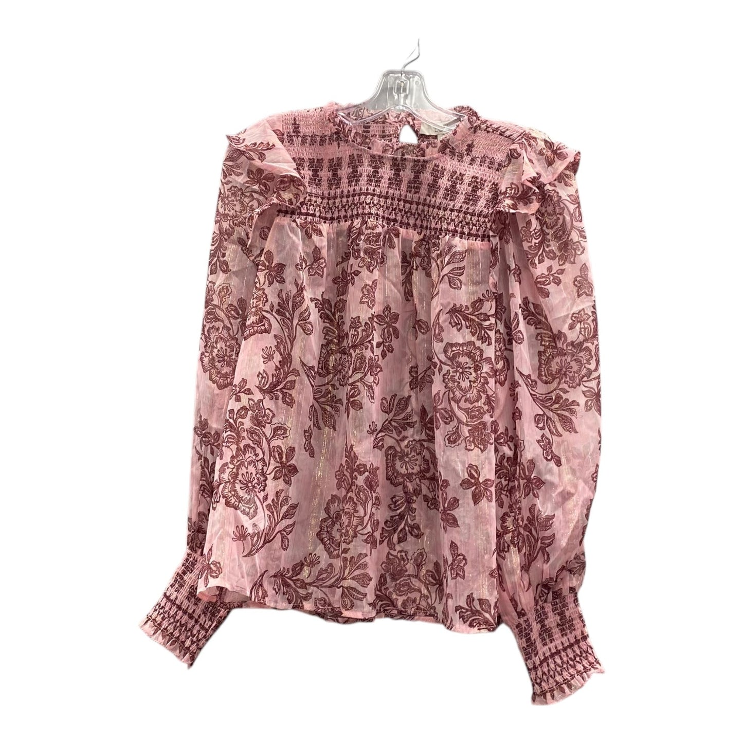 Top Ls By Loft In Pink, Size:Mp