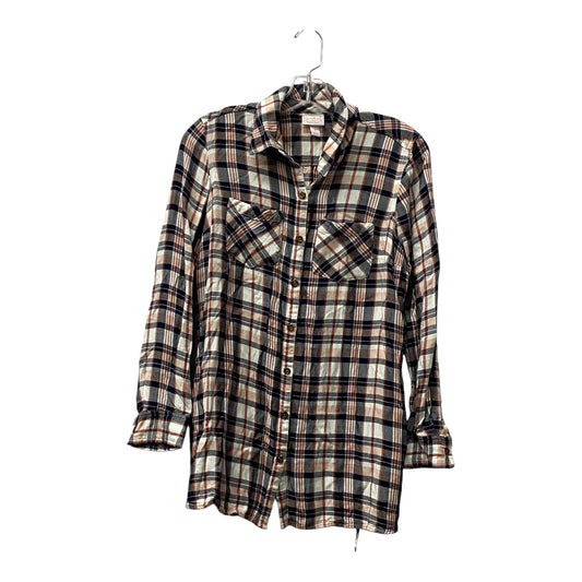 Top Ls By Isabel Maternity In Blue & Red, Size:S