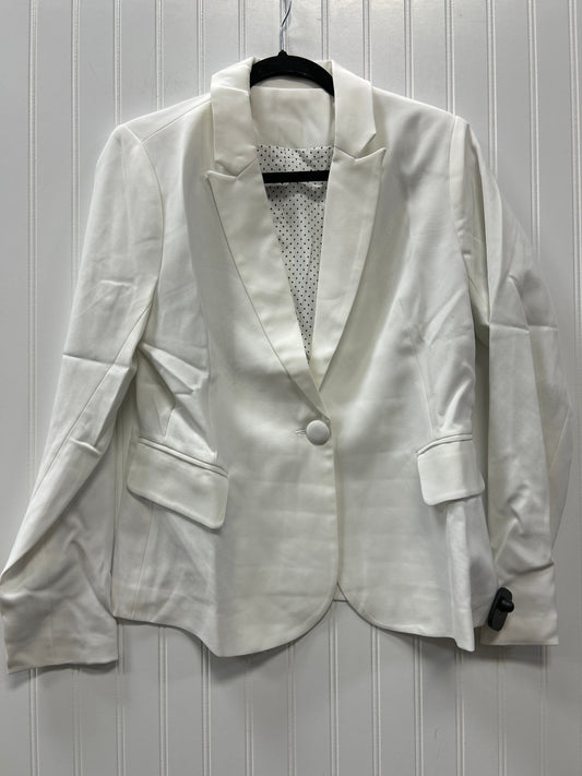 Blazer By Clothes Mentor In White, Size:M