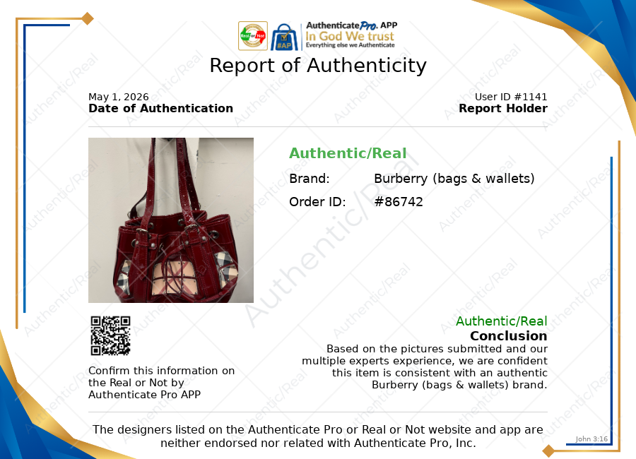 Handbag Luxury Designer By Burberry, Size: Medium
