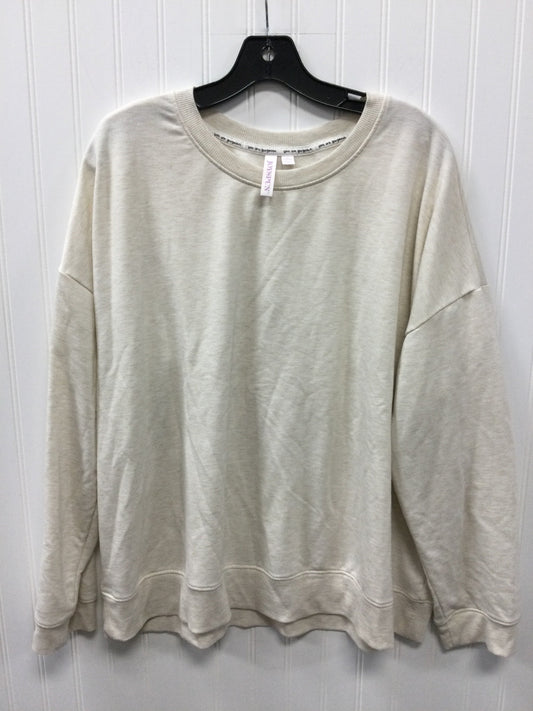 Top Ls By Joyspun In Cream, Size:2X