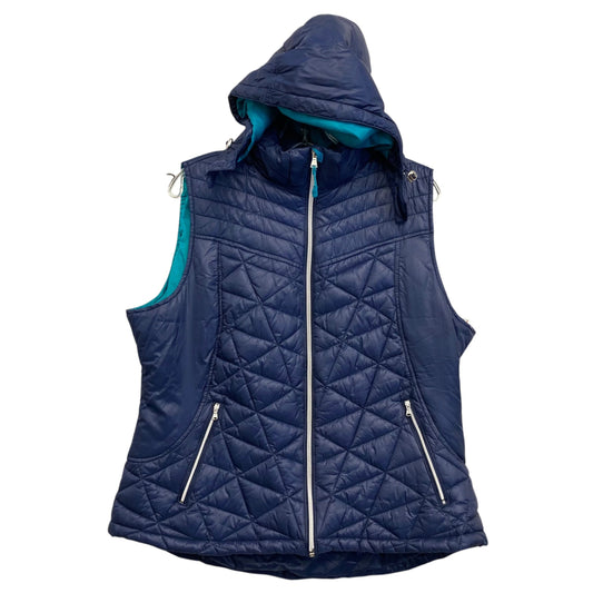 Vest Puffer & Quilted By Tek Gear In Navy, Size:1X