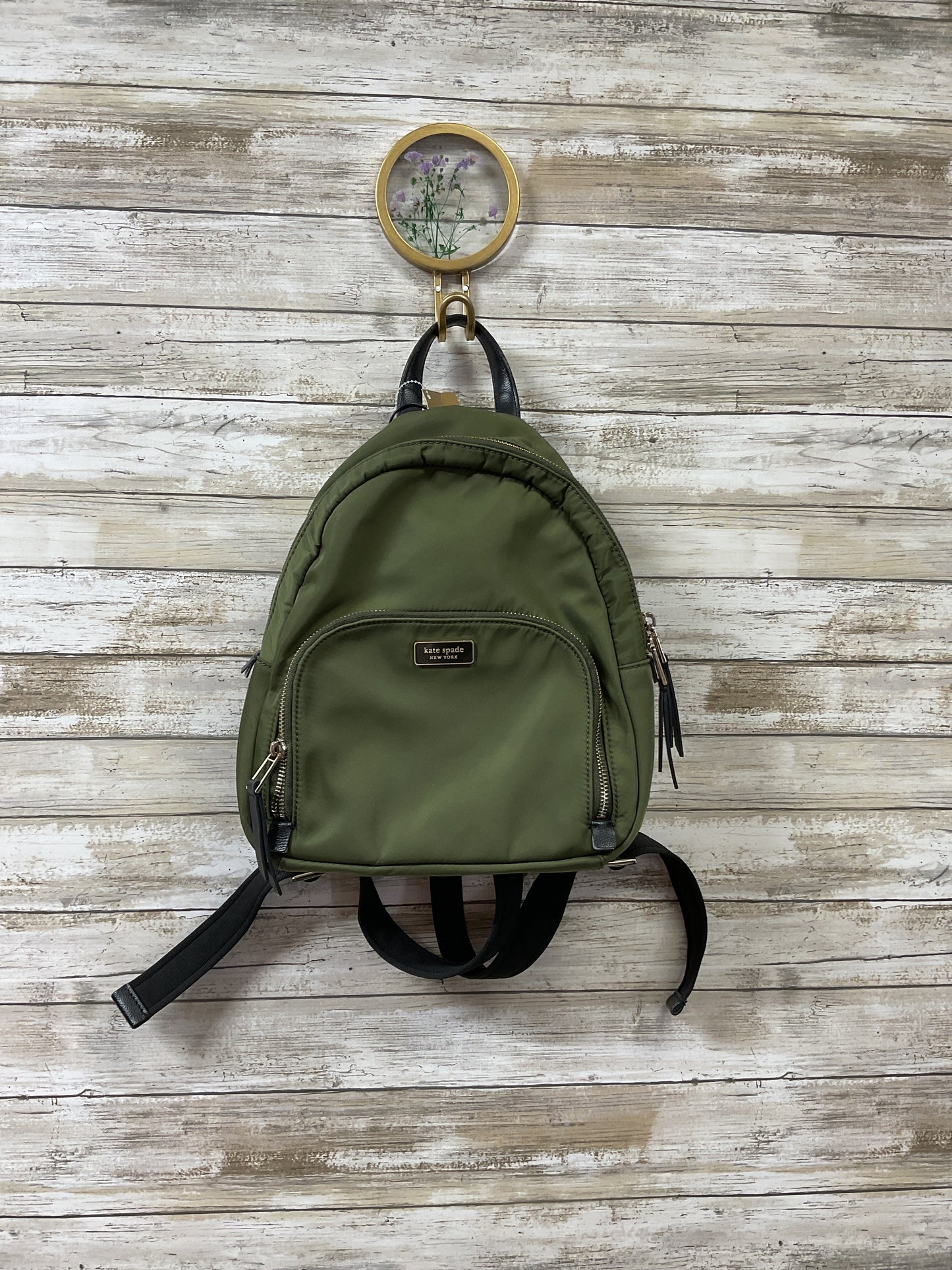 Backpack Designer By Kate Spade In Green, Size:Small