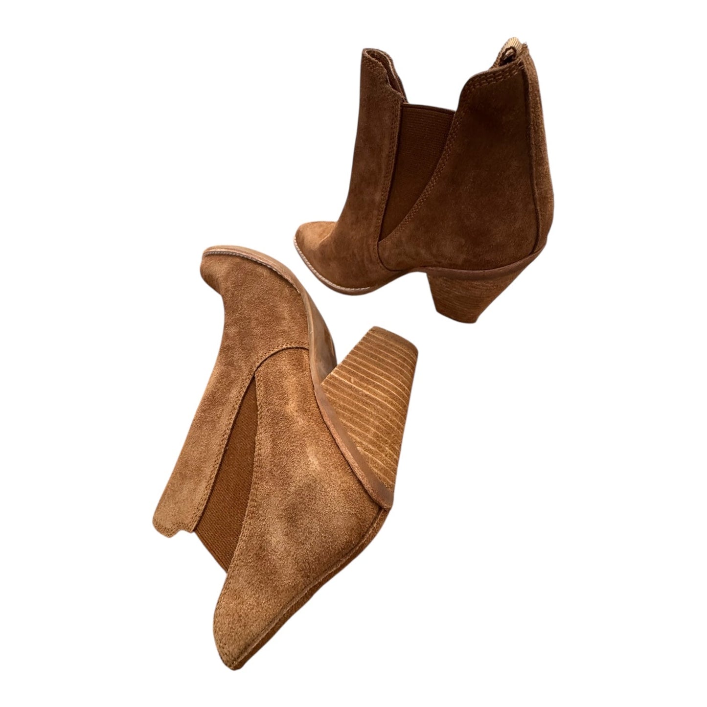 Boots Ankle Heels By Jeffery Campbell In Brown, Size:7.5