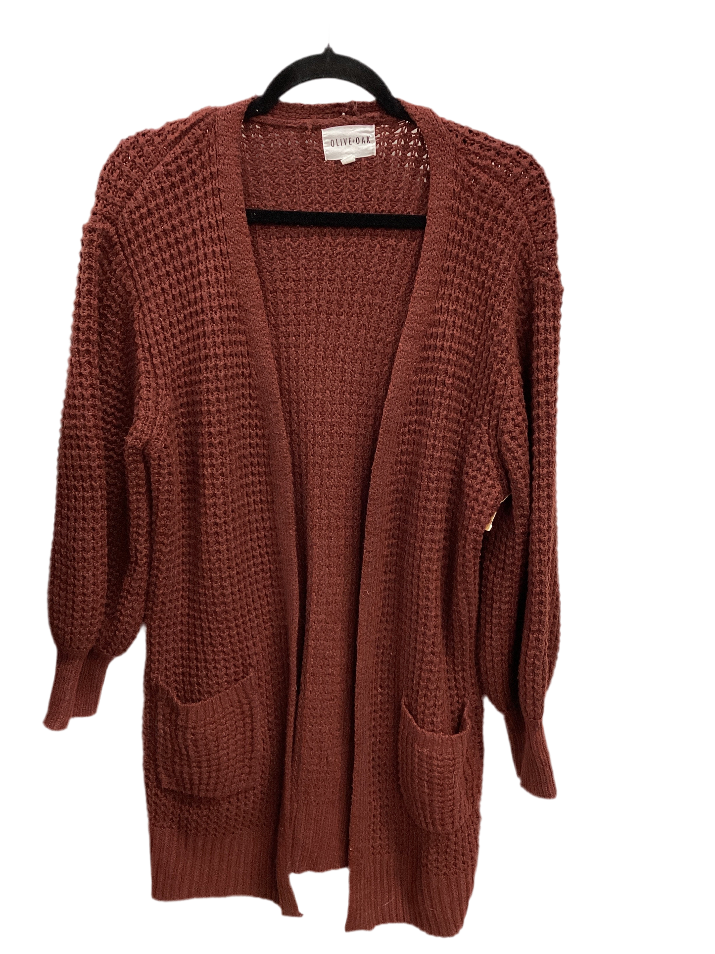 Sweater Cardigan By Olive And Oak In Brown, Size:L
