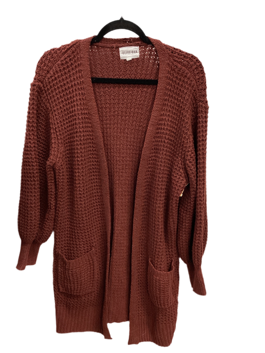 Sweater Cardigan By Olive And Oak In Brown, Size:L