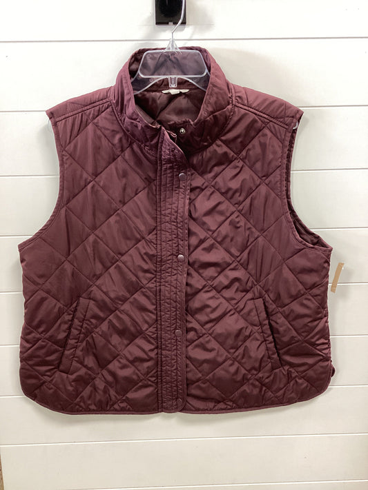 Vest Puffer & Quilted By Maurices In Purple, Size:1X