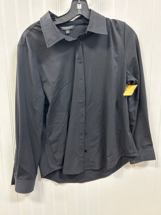 Blouse Ls By Liverpool In Black, Size:S