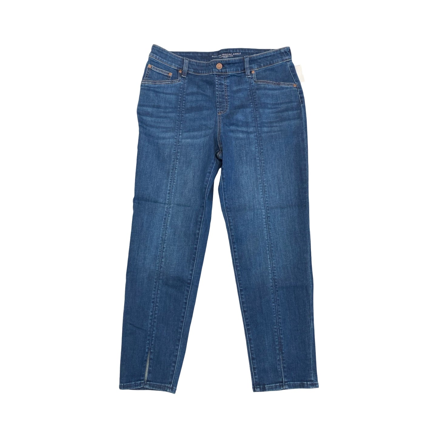 Jeans Boot Cut By Chicos In Blue Denim, Size:12