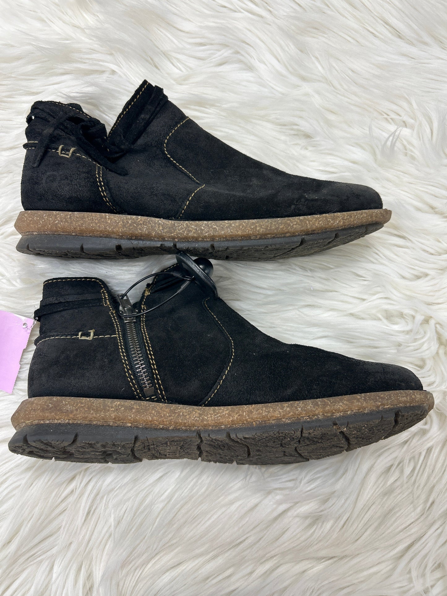 Boots Ankle Flats By Born In Black, Size:8.5