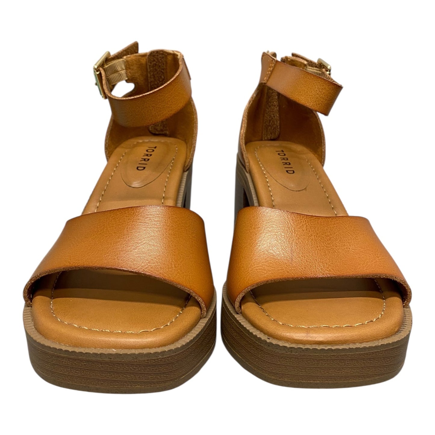 Shoes Heels Block By Torrid In Tan, Size:7